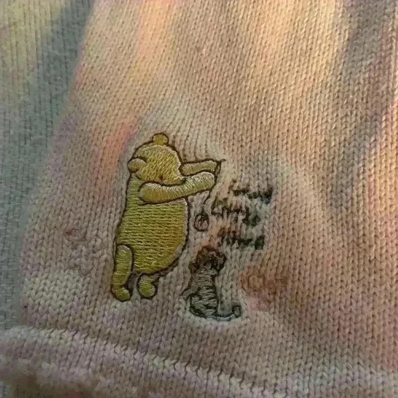 Vintage Classic Pooh by Disney Pink knitted dress 9 months - Picture 2 of 7